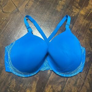 Soma blue 42DDD Memorable lace trimmed full coverage bra